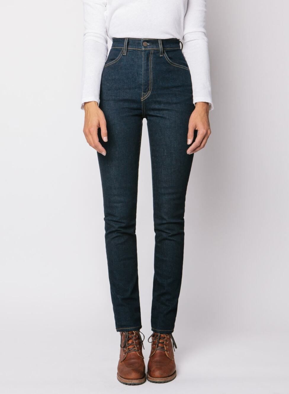 Imogene & Willie Elizabeth Women’s Blue Jeans Sz 28 Slim Straight Rinsed Indigo